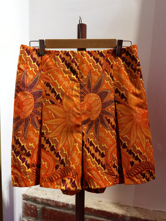 TWOY BATIK SHORTS ORANGE  XL