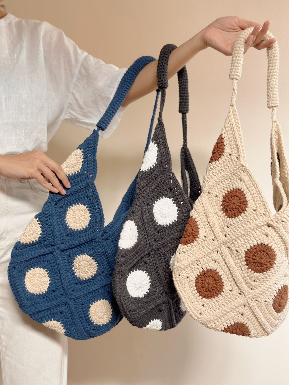 POLKA DOTS QUILT BAG