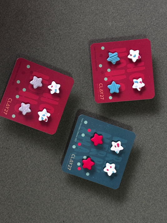 SWEET CHRISTMAS COLLECTION - STAR STUD SET